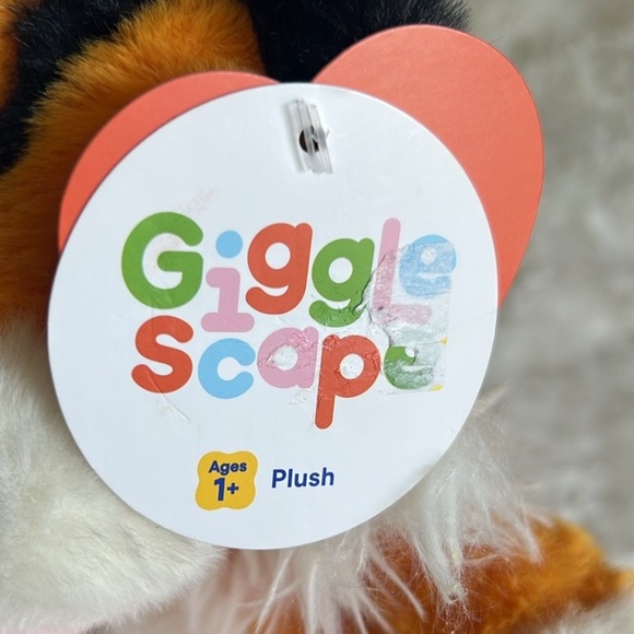 NEW Target Gigglescape 6" Tiger with Heart Plush Toy Valentine's Day - Picture 4 of 4